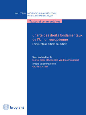 cover image of Charte des droits fondamentaux de l'Union européenne